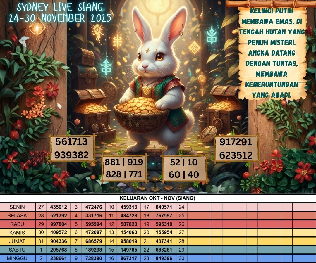 SYDNEY LIVE SIANG 24 - 30 NOVEMBER 2025