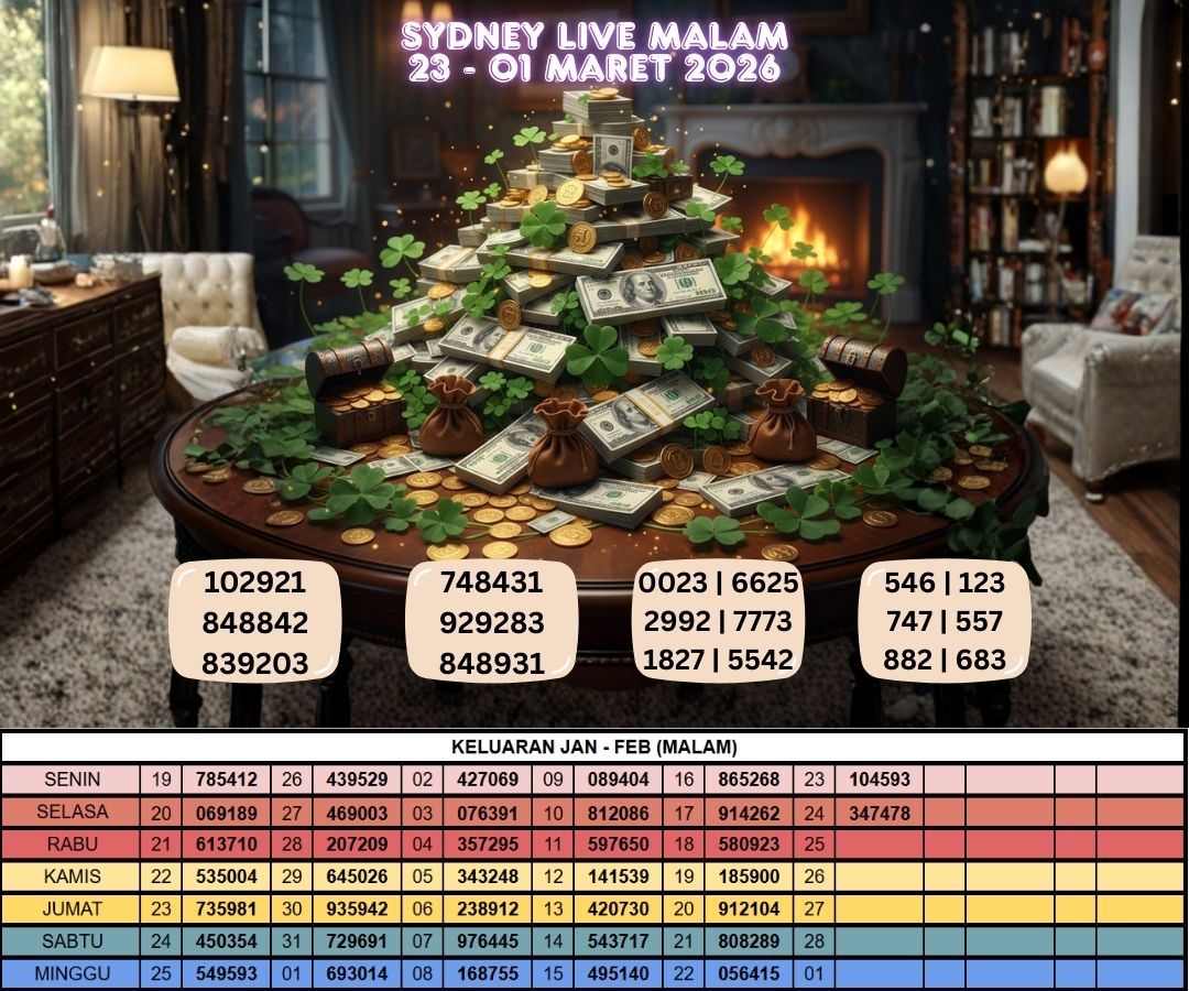 SYDNEY LIVE MALAM 23 - 01 MARET 2026